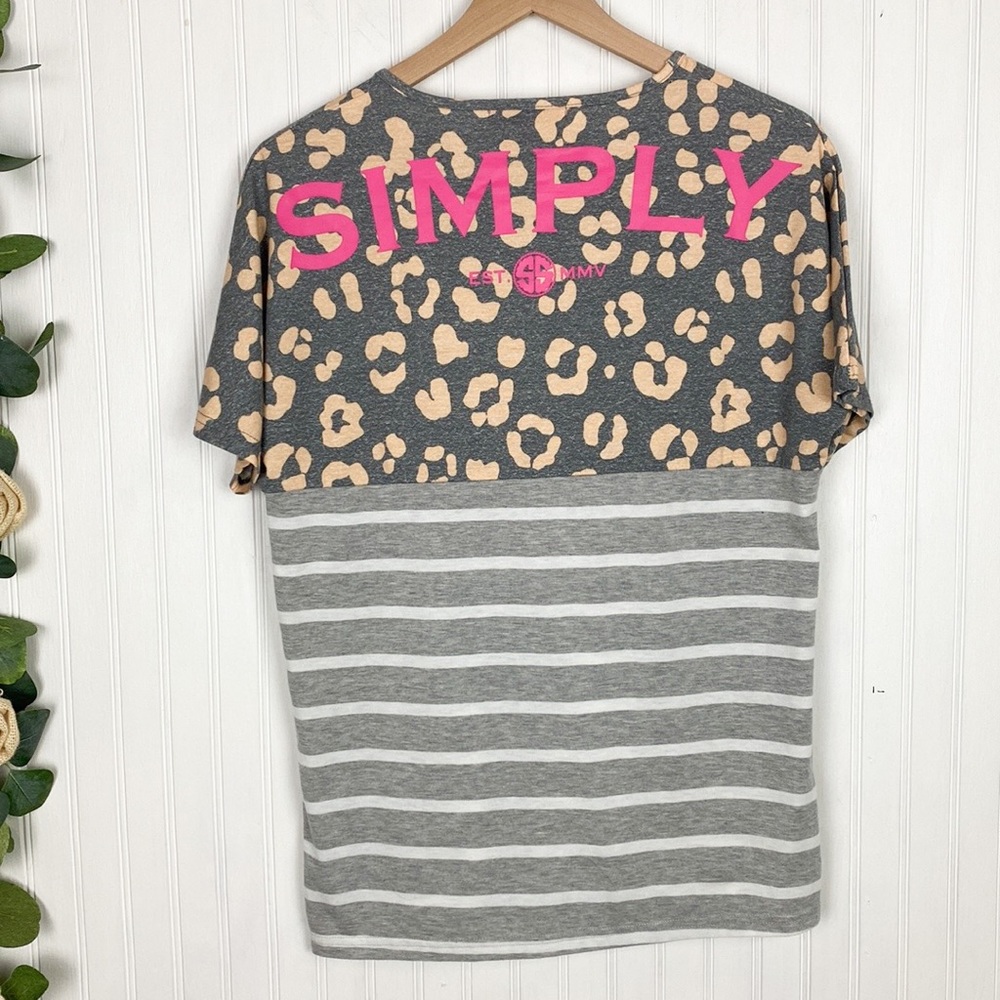SIMPLY SOUTHERN Multi-Pattern Short Sleeve Top - Picture 4 of 7